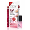 Eveline Nail Therapy Care&Colour 6w1 odywka do paznokci nadajca kolor Rose 5ml