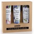 Anwen Odywki do wosw o redniej porowatoci Proteinowa Orchidea 100ml + Emolientowy Irys 100ml + Nawilajcy Bez 100ml