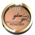 Eveline Glow And Go! Bronzing Powder puder brązujący w kamieniu 02 Jamaica Bay 8.5g