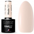 Claresa Soak Off UV/LED Nude lakier hybrydowy 101 5g