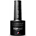 Claresa Top Mat No Wipe top utwardzający do lakieru hybrydowego bez przemywania matowy 5g