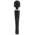 Marc Dorcel Megawand masaer z silikonow, wibrujc gwk Black