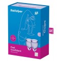 Satisfyer Feel Confident zestaw kubeczkw menstruacyjnych 15ml + 20ml Lila