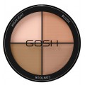 Gosh Highlight Blush Contour 4in1 paleta do konturowania 001 Light 15g
