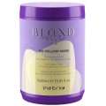 Inebrya Blondesse No-Yellow Mask maska do włosów blond, rozjaśnionych, z pasemkami i siwych 1000ml
