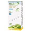 Masmi Natural Cotton tampony z baweny organicznej z aplikatorem Regular 16szt