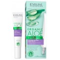 Eveline Organic Aloe+Collagen płynne płatki pod oczy redukujące zmarszczki i kurze łapki 20ml