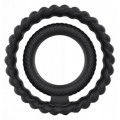 Marc Dorcel Dual Ring podwjny piercie na penisa Black