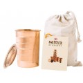 Sattva Ayurveda kubek miedziany z pokrywk 350ml