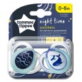 Tommee Tippee Night Time Smoczek uspokajajcy 0-6m 2szt mix