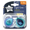 Tommee Tippee Night Time Smoczek uspokajajcy 6-18m 2szt mix