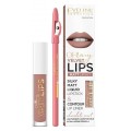 Eveline Oh My Lips Liquid Matt Lipstick&Contour Lip Liner matowa pomadka i konturwka 4,5ml + 11 Cookie Milkshake