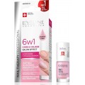 Eveline Nail Therapy Professional 6w1 Care & Colour odywka do paznokci nadajca kolor Shimmer Pink 5ml