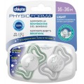Chicco Physio Light smoczek silikonowy 16-36M Lumi 2szt