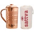 Sattva Dzbanek miedziany w prki Stripe Jug 1250ml