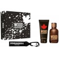 Dsquared2 Wood Pour Homme Woda toaletowa 100ml spray + Żel pod prysznic 100ml + Brelok Dsquared2 Wood Pour Homme Woda toaletowa 100ml spray + Żel pod prysznic 100ml + Brelok