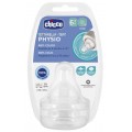Chicco Physio Smoczek antykolkowy na butelk przepyw do kaszki 6m+ 2szt