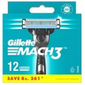 Gillette Mach3 Refill ostrza do maszynki do golenia 12szt