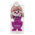 KillyS Tamagotchi Girl gbeczka do makijau ze stojakiem Violet