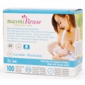 Masmi Reuse Organic Care wkadki laktacyjne wielorazowe z baweny organicznej 2szt