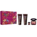 Versace Crystal Noir Woda toaletowa 90ml spray + Woda toaletowa 5ml spray + el pod prysznic 100ml + Balsam do ciaa 100ml