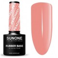 Sunone UV/LED Gel Polish Color Rubber Base lakier hybrydowy Peach 01 5ml