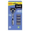 Wilkinson Sword Men Hydro5 Skin Protection Regular maszynka do golenia z wymiennymi ostrzami + wkady 3szt