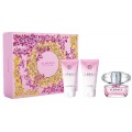Versace Bright Crystal Woda toaletowa 50ml spray + Balsam do ciała 50ml + Żel pod prysznic 50ml