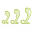 Whipsmart Glow In The Dark 3PC Silicone Prostate Training Kit silikonowy zestaw treningowy prostaty White