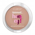 Claresa Tanned Honey Bronze & Contour bronzer prasowany 11 13g