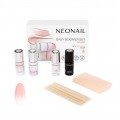 NeoNail Baby Boomer Nude baza do paznokci 7,2ml + lakier Biay 6,5ml + top 7,2ml + patyczki 10szt + gbeczki do ombre 8szt