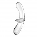 Satisfyer Double Crystal Glass Dildo szklane dildo