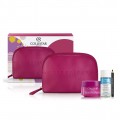Collistar Replumping Redensifying Cream krem do twarzy 50ml + pyn do demakijau 35ml + kredka do oczu + kosmetyczka Fuksja