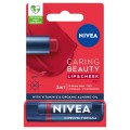 Nivea Caring Beauty 3w1 pomadka pielgnujca Red 4,8g
