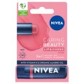 Nivea Caring Beauty 3w1 pomadka pielgnujca Rose 4,8g