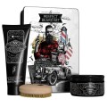 Hiskin The Perfect Beard szczotka do brody + pomada do stylizacji 100ml + nawilajcy szampon do wosw i brody 200ml