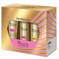 Perfecta 24K Gold & Rose Oil peeling drobnoziarnisty 75g + tonik nawilżający 200ml + mleczko do demakijażu 200ml