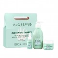 Aloesove Zestaw Do Twarzy el myjcy 190ml + nawilajcy krem 50ml + el pod oczy 15ml