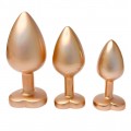 Dream Toys Gleaming Love Plug korek analny Gold 3szt