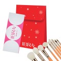 Ibra pdzle do makijau 9szt + paleta 3 rozwietlaczy Glow Trio + Torebka prezentowa