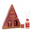 La Casa De Los Aromas patyczki zapachowe Czerwone Owoce 95ml + wieca zapachowa Czerwone Owoce 120g