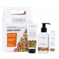 Vianek Zestaw Do Twarzy Odywczy el do twarzy 150ml + krem pod oczy 15ml + maseczka-peeling 40g