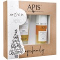 Apis Zestaw witeczny Bogactwo Miodu nektar do ciaa Miodowy 200ml + regenerujcy krem z Mleczkiem Pszczelim 100ml