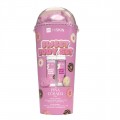 Hiskin Sweet Body balsam do ciaa 100ml + el pod prysznic 100ml + Myjka