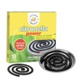 La Casa De Los Aromas Citronella Power spirala z podstawk metalow o zapachu Trawy Cytrynowej 10szt