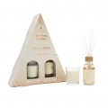 La Casa De Los Aromas patyczki zapachowe Jabłko i Cynamon 95ml + świeca zapachowa Jabłko i Cynamon 120g