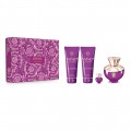 Versace Dylan Purple Pour Femme Woda perfumowana 100ml spray + 5ml + Balsam do ciaa 100ml + el pod prysznic 100ml
