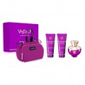 Versace Dylan Purple Pour Femme Woda perfumowana 100ml spray + el pod prysznic 100ml + Balsam do ciaa 100ml + kosmetyczka