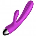 B Series Fox Silicone Vibrator and Pulsator Purple wibrujcy i pulsujcy wibrator krlik