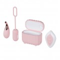 Blush Play With Me Wanderlust mini wand z 12 trybami + bezprzewodowe jajko z 10 trybami + etui + pilot Pink